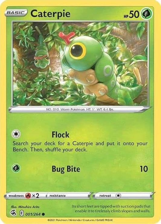 001/264 Caterpie / Basic / Common (Fusion Strike) English card