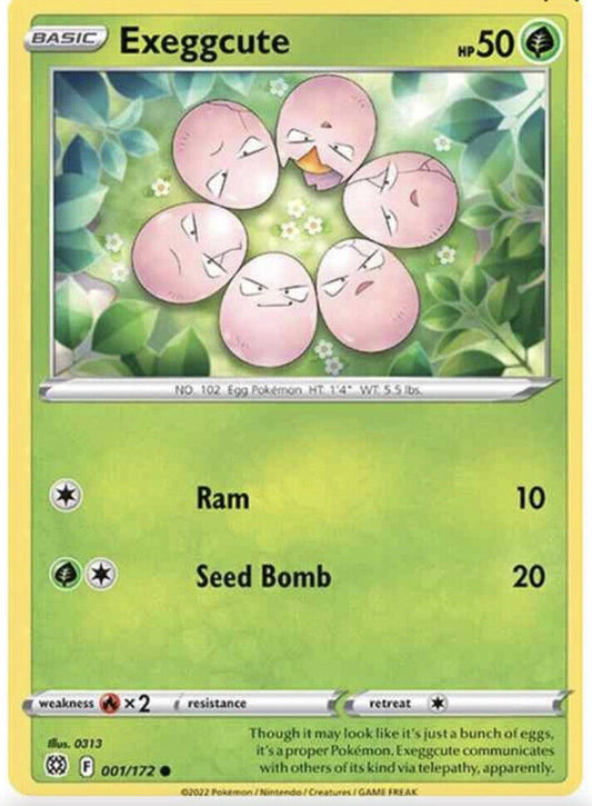 001/172 Exeggcute / Basic / Common (Brilliant Stars) English card