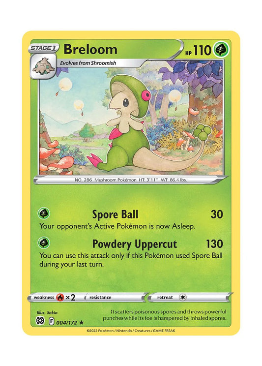 004/172 Breloom / Stage 1 / Rare (Brilliant Stars) English card