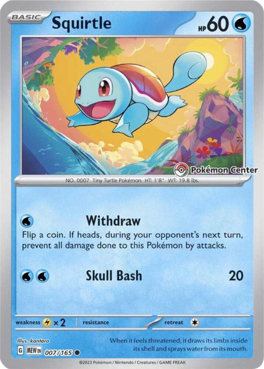 007/165 Squirtle / Basic / Common (Pokémon 151) English card