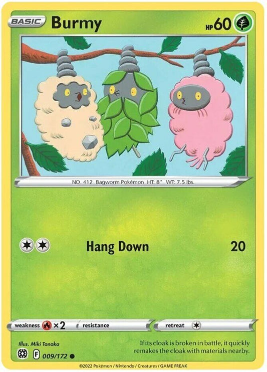 009/172 Burmy / Basic / Common (Brilliant Stars) English card