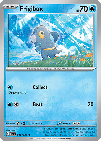 017/091 Frigibax / Basic / Common (Paldean Fates) English card