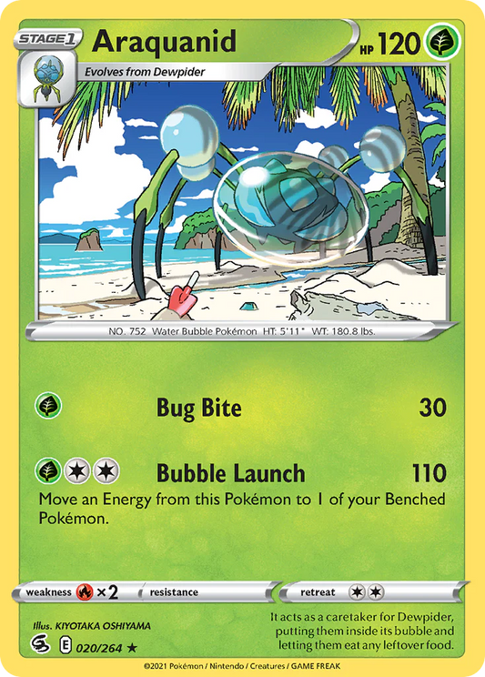 020/264 Araquanid / Stage 1 / Rare (Fusion Strike) English card