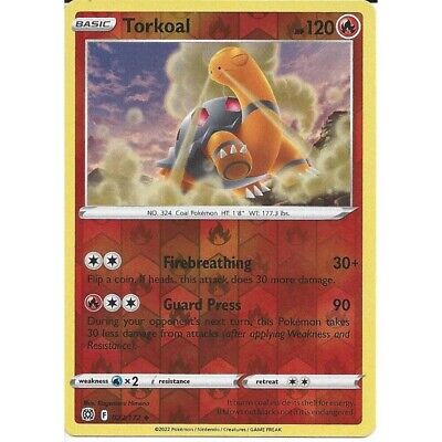 023/172 Torkoal (Reverse Holo) / Basic / Uncommon (Brilliant Stars) English card