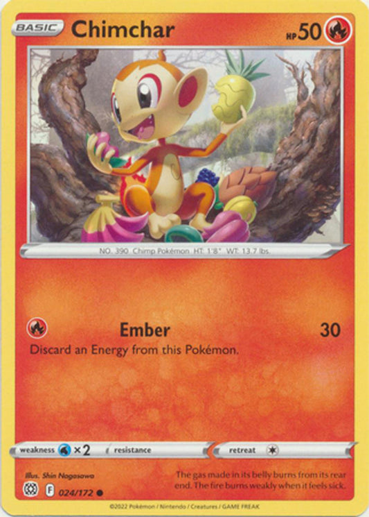 024/172 Chimchar / Basic / Common (Brilliant Stars) English card