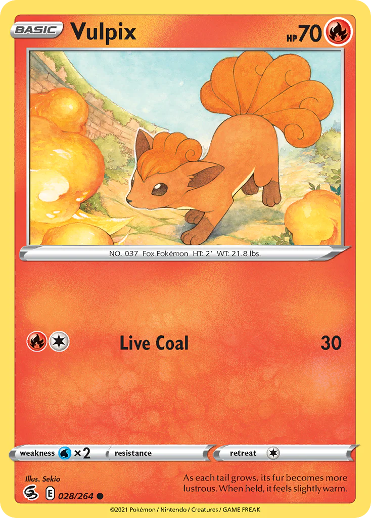 028/264 Vulpix / Basic / Common (Fusion Strike) English card