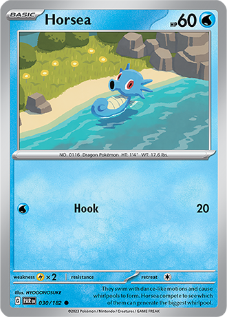 030/182 Horsea / Basic / Common (Paradox Rift) English card