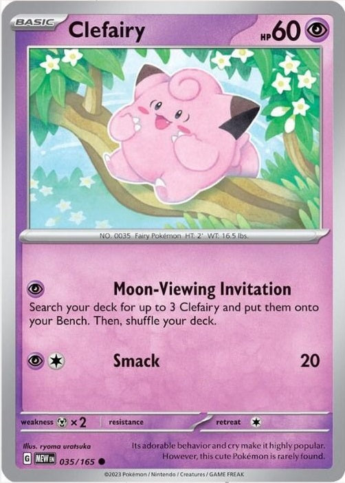 035/165 Clefairy / Basic / Common (Pokémon 151) English card