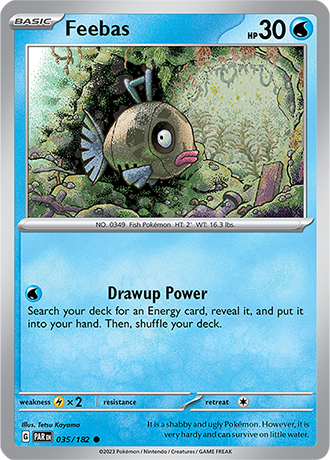 035/182 Feebas / Basic / Common (Paradox Rift) English card