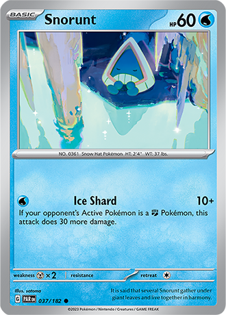 037/182 Snorunt / Basic / Common (Paradox Rift) English card