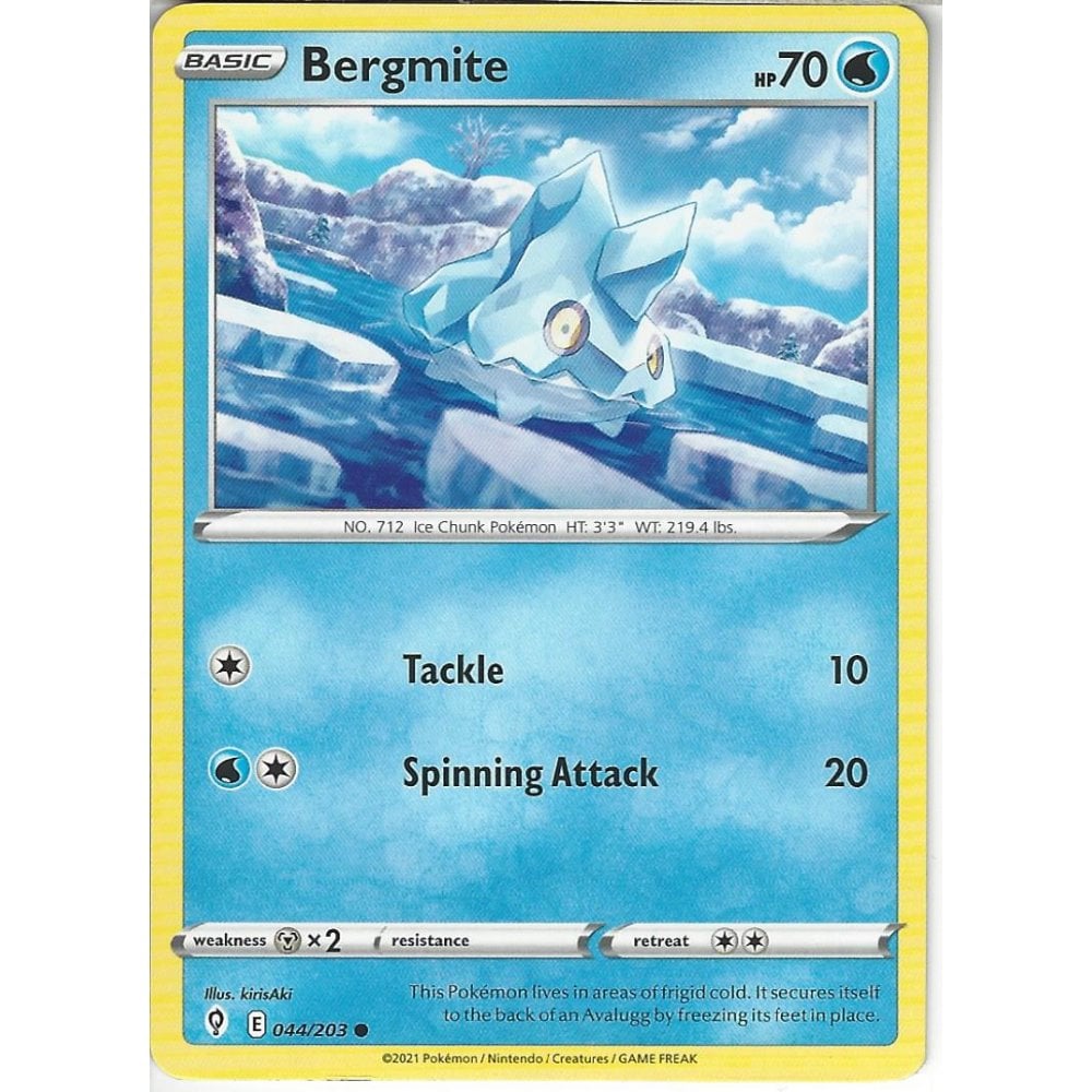 044/203 Bergmite / Basic / Common (Evolving Skies) English card