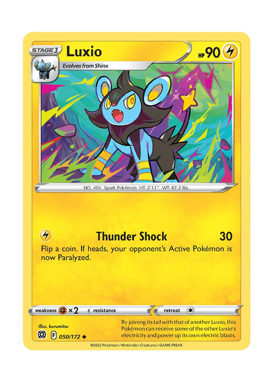 050/172 Luxio / Stage 1 / Uncommon (Brilliant Stars) English card