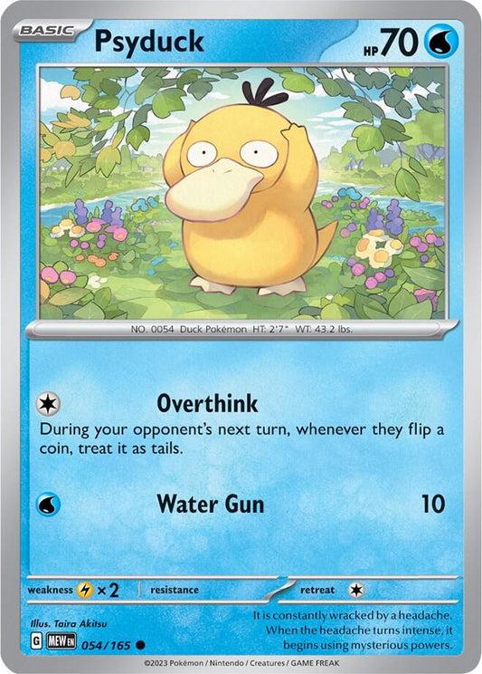 054/165 Psyduck / Basic / Common (Pokémon 151) English card