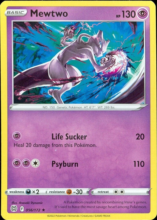 056/172 Mewtwo / Basic / Rare (Brilliant Stars) English card