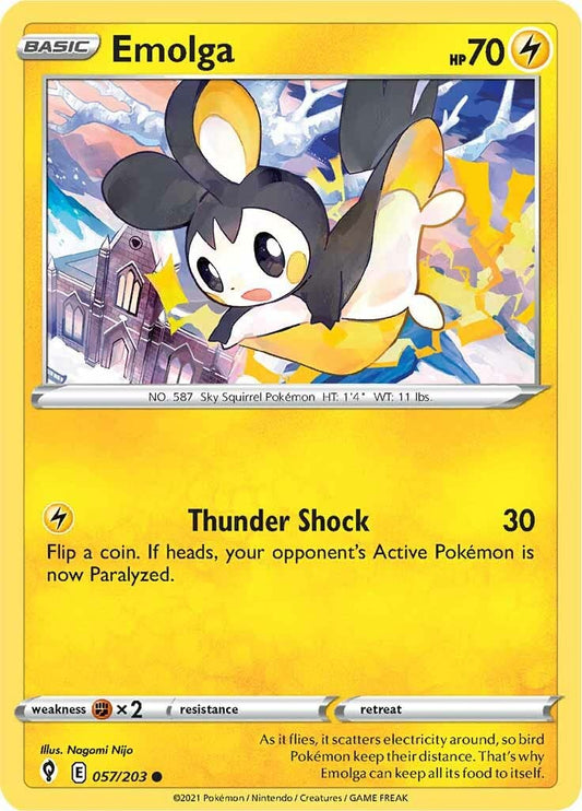 057/203 Emolga / Basic / Common (Evolving Skies) English card