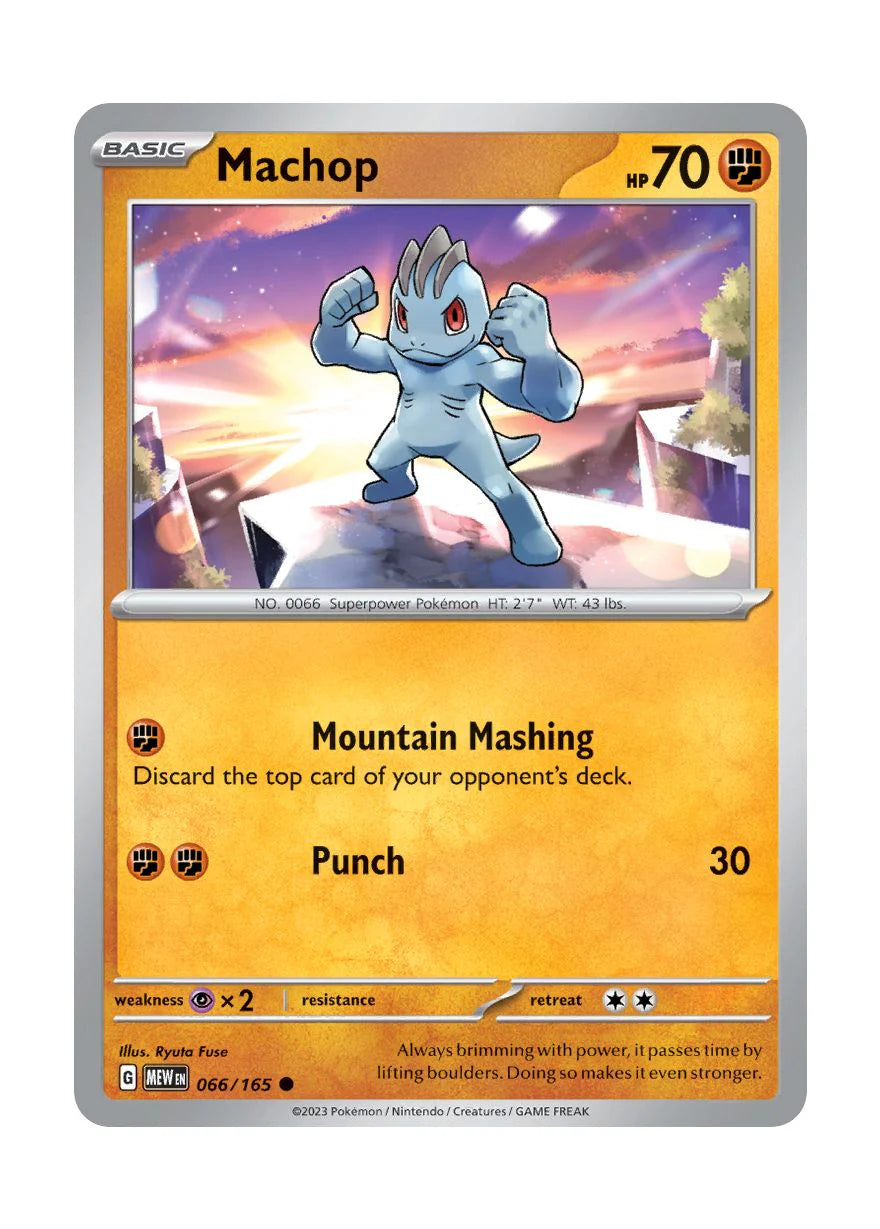 066/165 Machop / Basic / Common (Pokémon 151) English card