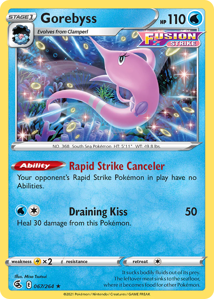 067/264 Gorebyss / Stage 1 / Rare (Fusion Strike) English card