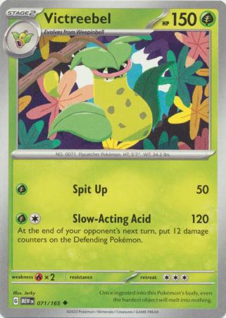 071/165 Victreebel / Stage 2 / Uncommon (Pokémon 151) English card