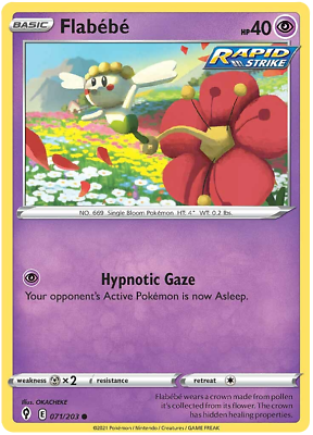 071/203 Flabebe / Basic / Common (Evolving Skies) English card