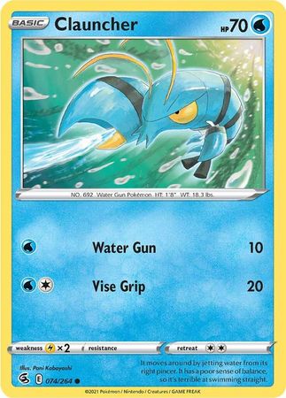 074/264 Clauncher / Basic / Common (Fusion Strike) English card