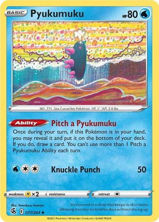 077/264 Pyukumuku / Basic / Uncommon (Fusion Strike) English card