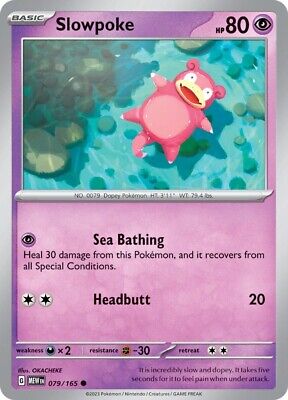 079/165 Slowpoke / Basic / Common (Pokémon 151) English card