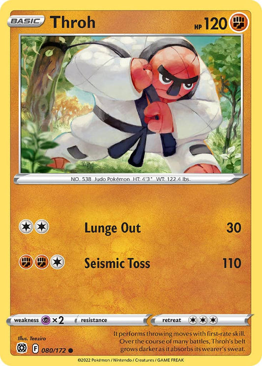 080/172 Throh / Basic / Common (Brilliant Stars) English card