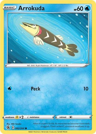 082/264 Arrokuda / Basic / Common (Fusion Strike) English card