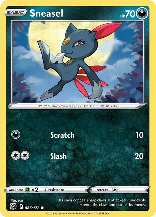 086/172 Sneasel / Basic / Common (Brilliant Stars) English card