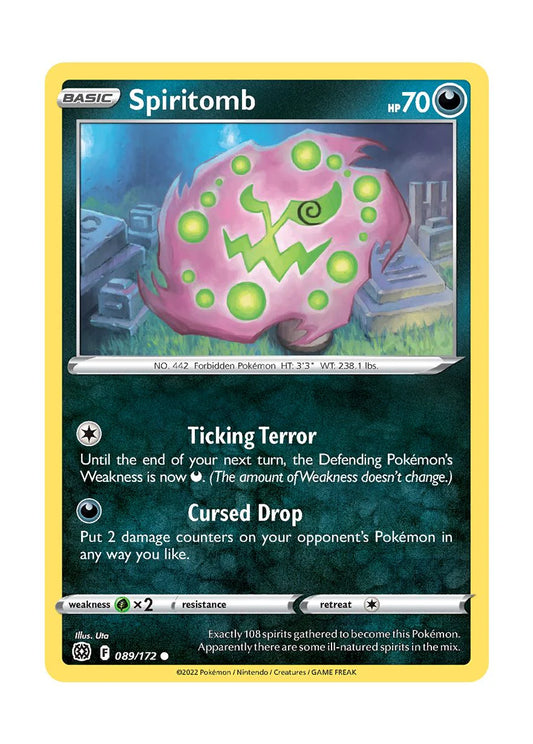 089/172 Spiritomb / Basic / Common (Brilliant Stars) English card