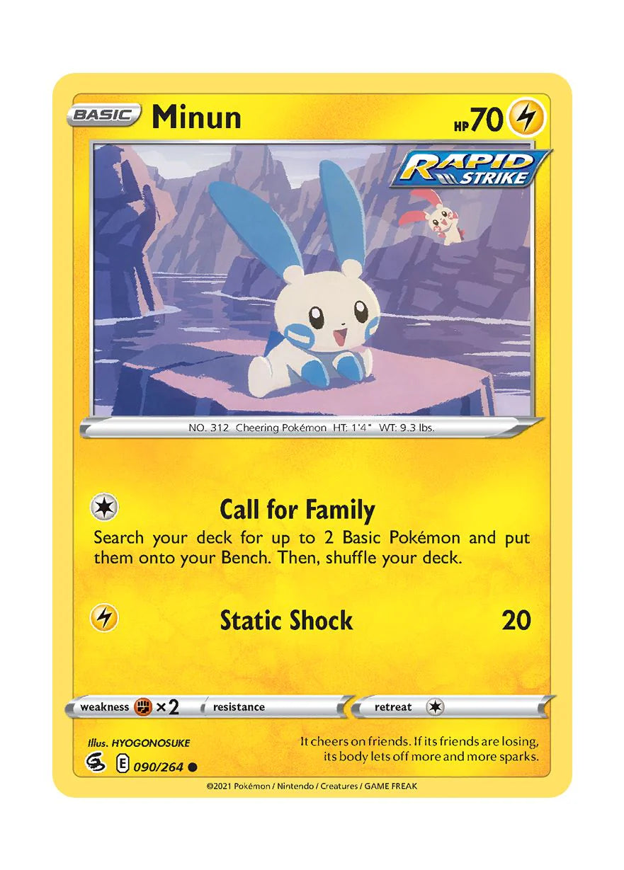 090/264 Minun / Basic / Common (Fusion Strike) English card