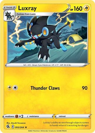 093/264 Luxray / Stage 2 / Rare (Fusion Strike) English card