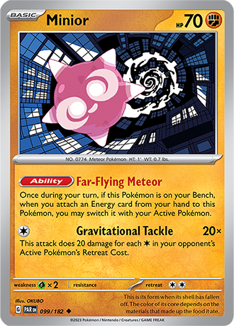 099/182 Minior / Basic / Uncommon (Paradox Rift) English card