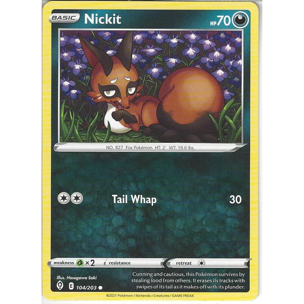 104/203 Nickit / Basic / Common (Evolving Skies) English card