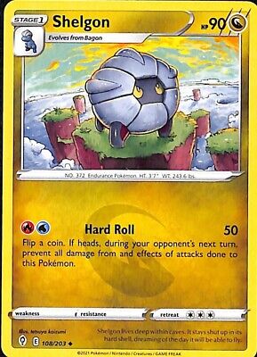 108/203 Shelgon / Stage 1 / Uncommon (Evolving Skies) English card