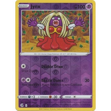 112/264 Jynx (Reverse Holo) / Basic / Common (Fusion Strike) English card