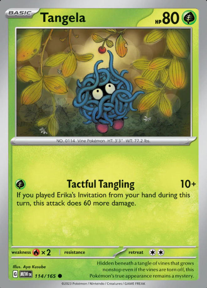 114/165 Tangela / Basic / Common (Pokémon 151) English card