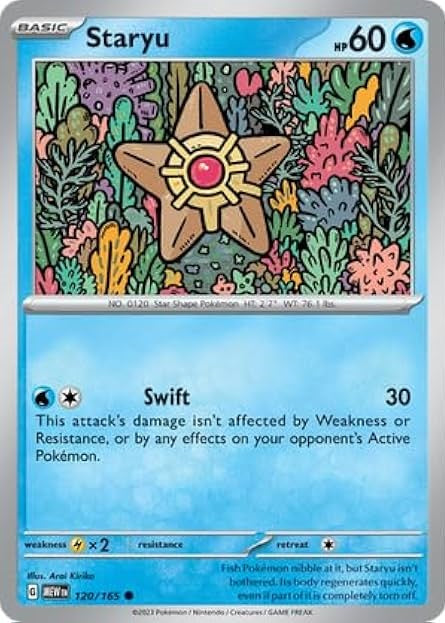 120/165 Staryu / Basic / Common (Pokémon 151) English card