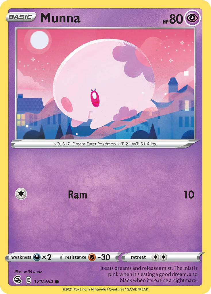 121/264 Munna / Basic / Common (Fusion Strike) English card