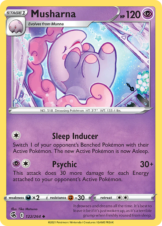 122/264 Musharna / Stage 1 / Uncommon (Fusion Strike) English card