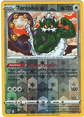 126/172 Tornadus (Reverse Holo) / Basic / Rare (Brilliant Stars) English card