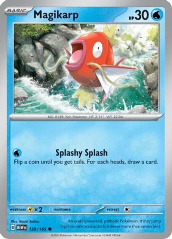 129/165 Magikarp / Basic / Common (Pokémon 151) English card