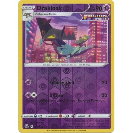 129/264 Drakloak (Reverse Holo) / Stage 1 / Uncommon (Fusion Strike) English card