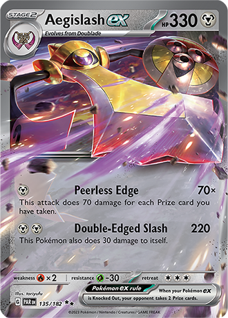 135/182 Aegislash EX / Stage 2 / Double rare (Paradox Rift) English card