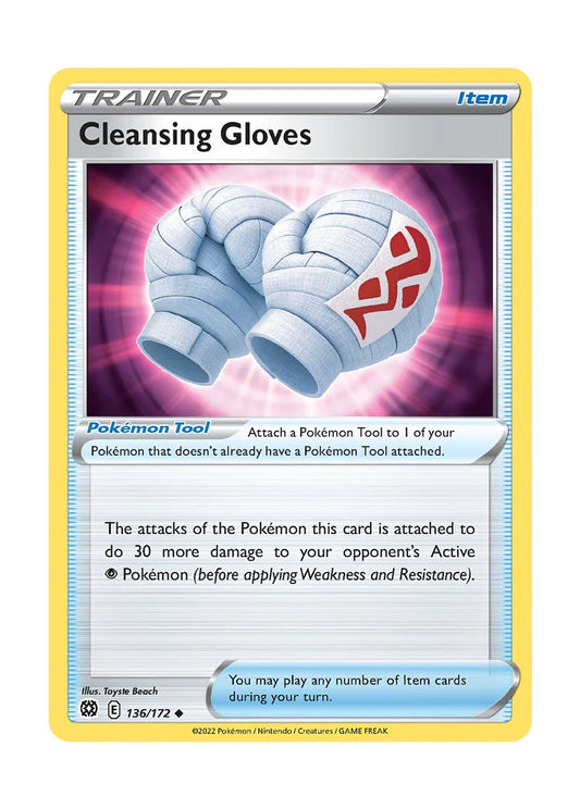 136/172 Cleansing Gloves / Item / Uncommon (Brilliant Stars) English card