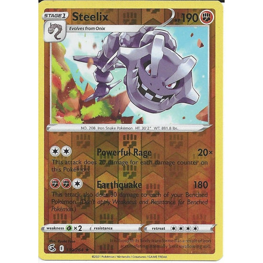 139/264 Steelix (Reverse Holo) / Stage 1 / Rare (Fusion Strike) English card