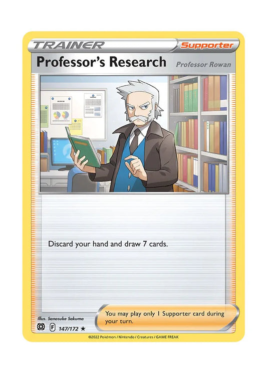 147/172 Professor's Research / Supporter / Rare/Holo (Brilliant Stars) English card