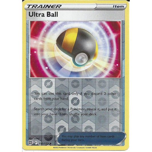 150/172 Ultra Ball (Reverse Holo) / Item / Uncommon (Brilliant Stars) English card