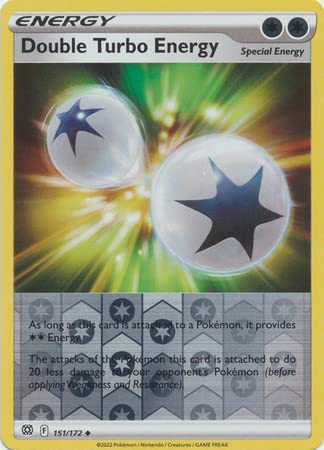 151/172 Double Turbo Energy (Reverse Holo) / Uncommon (Brilliant stars) English card