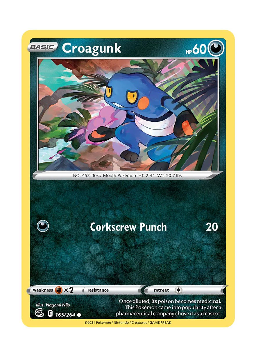 165/264 Croagunk / Basic / Common (Fusion Strike) English card